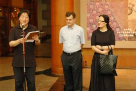 Carlos and Ju Yan and Curator Zhang Paicheng