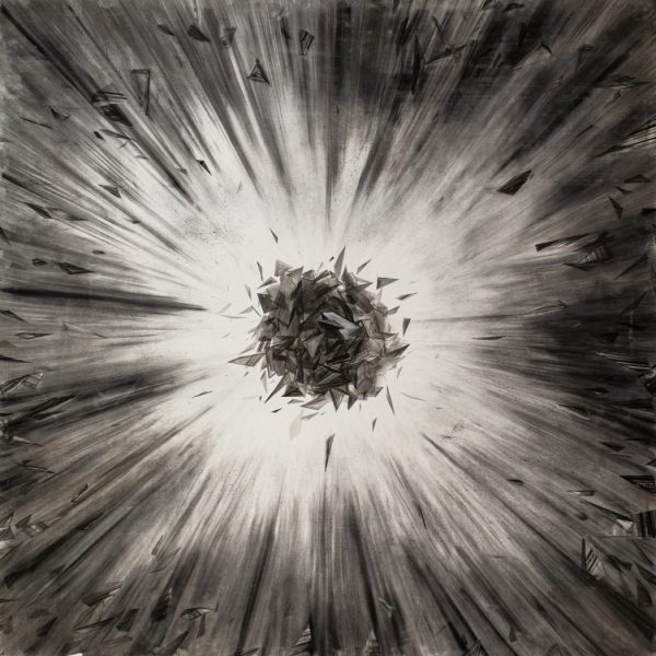 The impact and explosive power of the universe 150x150cm-min