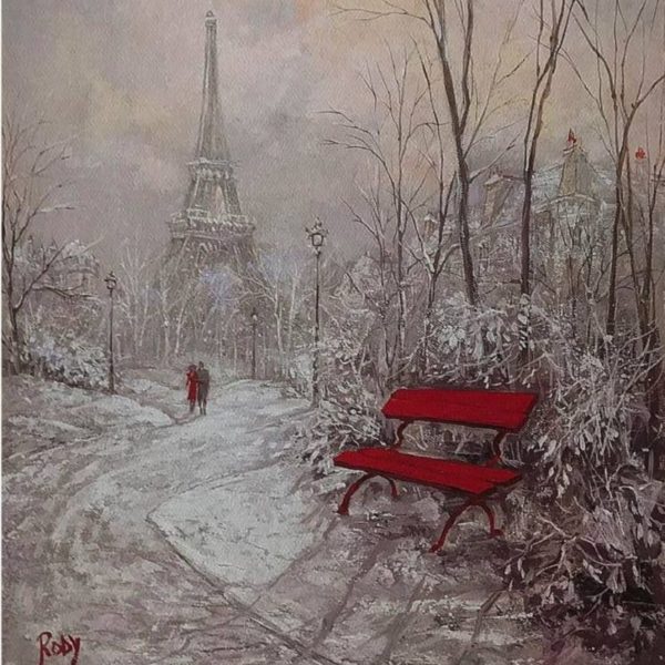 冬日的埃菲尔铁塔Eiffel Tower in Winter -min